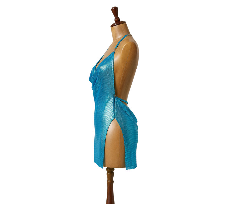 سرهمی فانتزی دیسکوی آبی کد 441 R