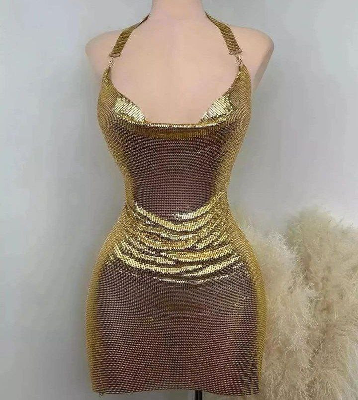 سرهمی فانتزی دیسکوی طلایی کد 441 R