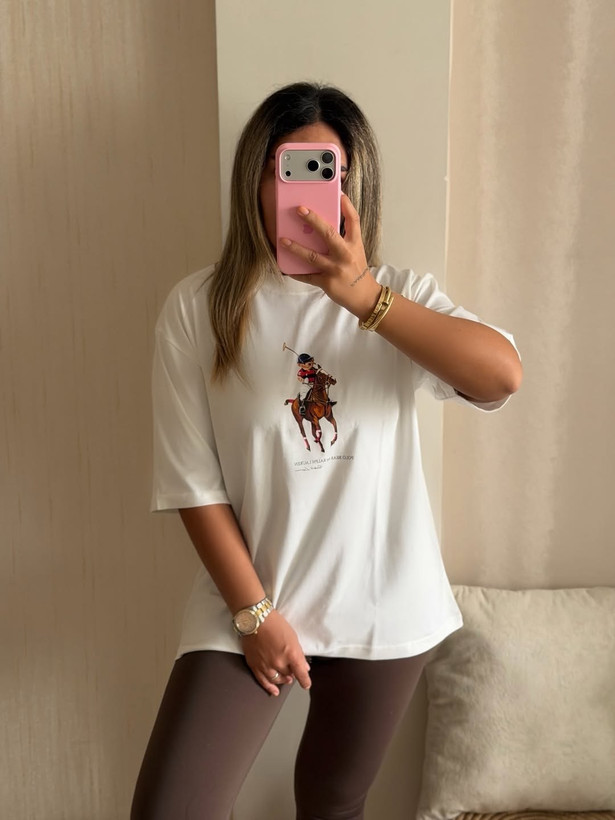 تیشرت باکسی چاپی کد 80318