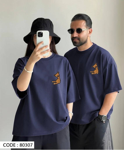 تیشرت باکسی چاپی کد 80307