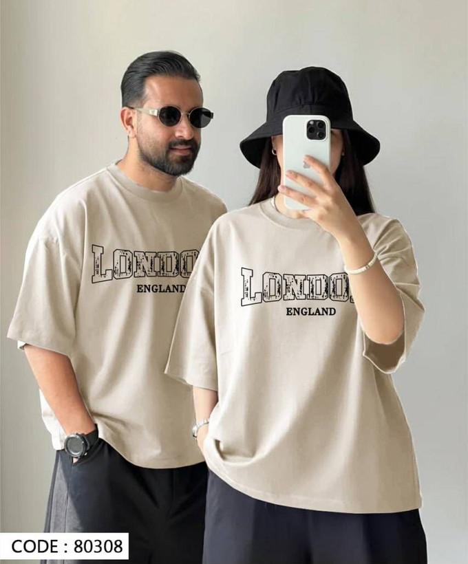تیشرت باکسی چاپی کد 80308