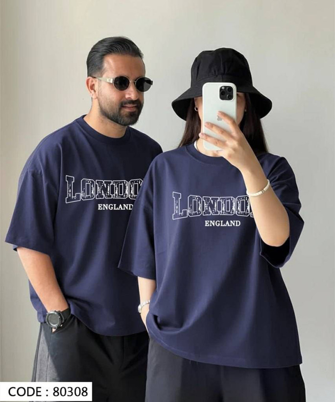 تیشرت باکسی چاپی کد 80308