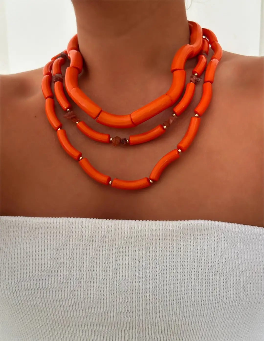 گردنبند ZARA نارنجی