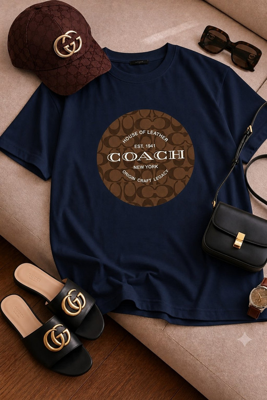 تیشرت باکسی طرح coach کد 1941