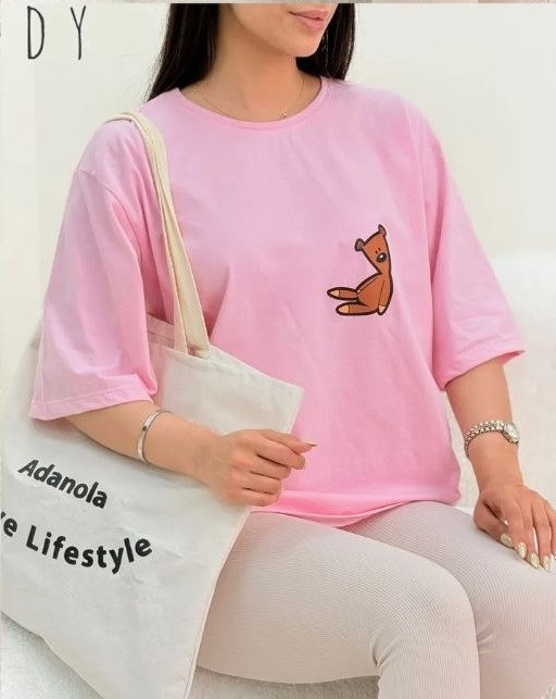 تیشرت باکسی چاپی کد 80307