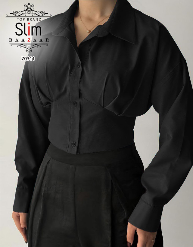 شومیز کمر گنی خانومانه کد 70311