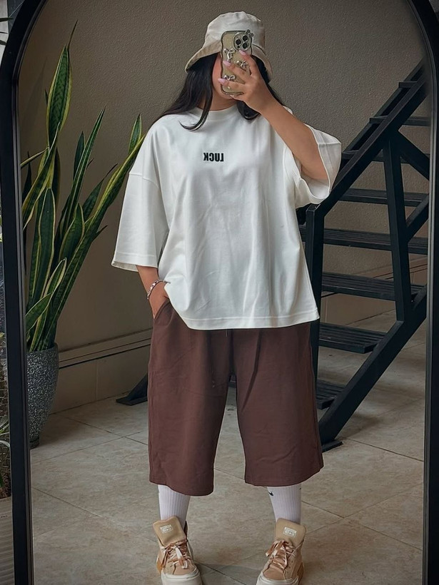 تیشرت باکسی چاپی کد 80309