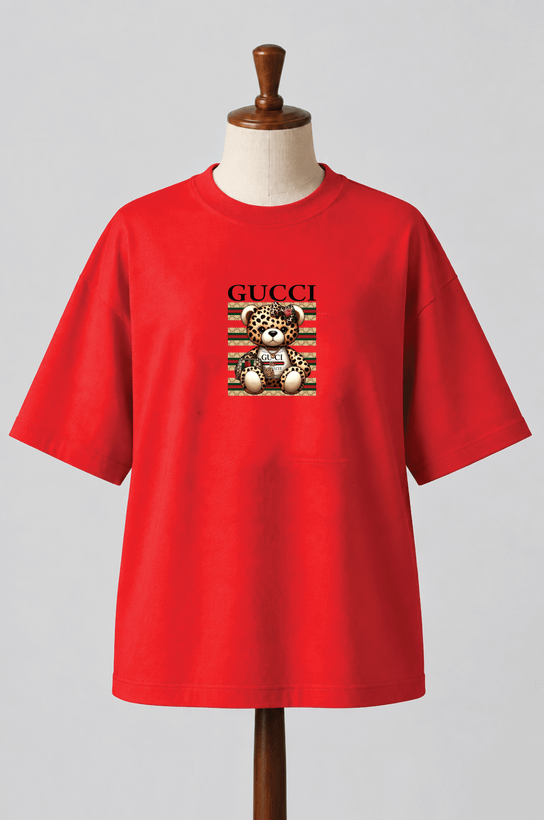 تیشرت باکسی کد 416 طرح gucciمحصول سونیا 12 رنگ