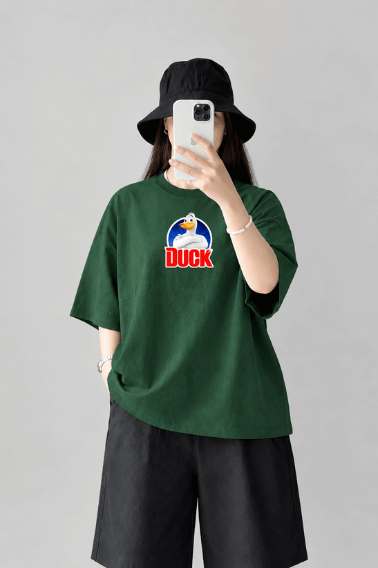 تیشرت باکسی کد 412 طرح duck محصول سونیا 12 رنگ