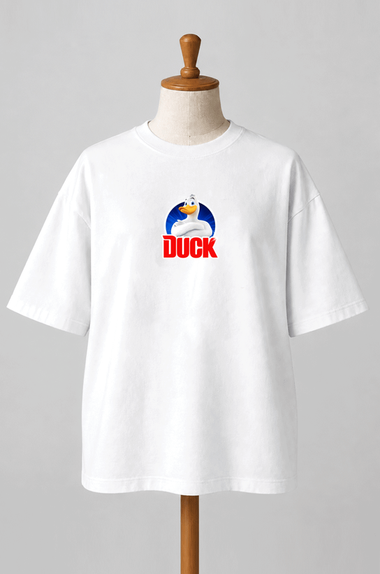 تیشرت باکسی کد 412 طرح duck محصول سونیا 12 رنگ