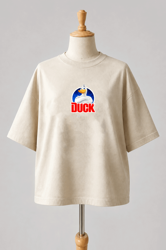 تیشرت باکسی کد 412 طرح duck محصول سونیا 12 رنگ