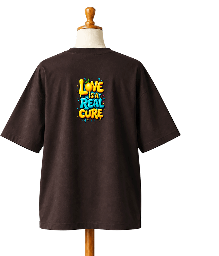 تیشرت باکسی کد441 طرح love محصول سونیا 12 رنگ