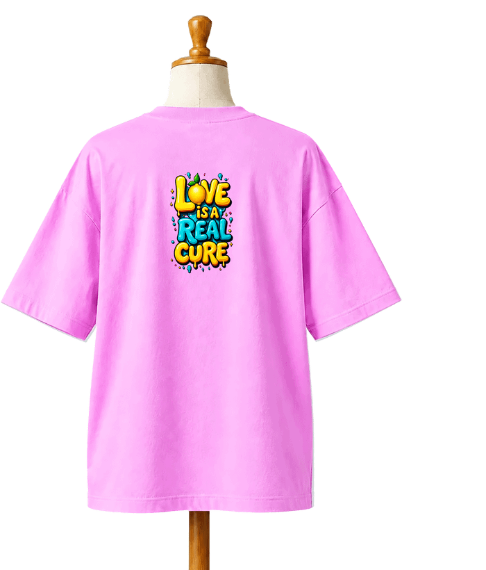 تیشرت باکسی کد441 طرح love محصول سونیا 12 رنگ