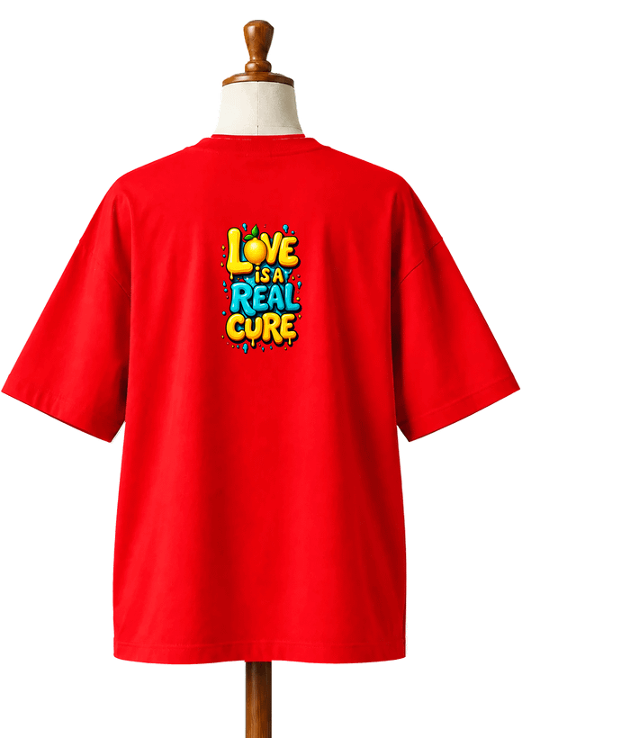 تیشرت باکسی کد441 طرح love محصول سونیا 12 رنگ