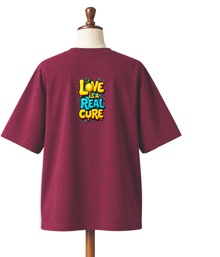 تیشرت باکسی کد441 طرح love محصول سونیا 12 رنگ